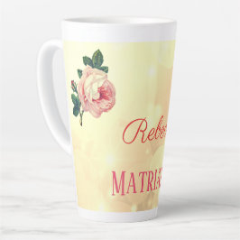 Taza De Café Latte Matriarca madre de Rosas personalizados