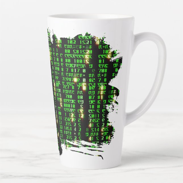 Taza De Café Latte Matriz de código (Derecha)