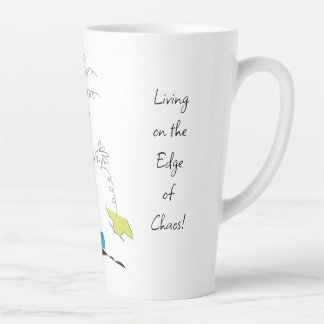 Taza De Café Latte Max Living on the Edge of Chaos (Viviendo al borde