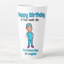 Taza De Café Latte  MD SURGEON I’m a fracture fixer, not a magician