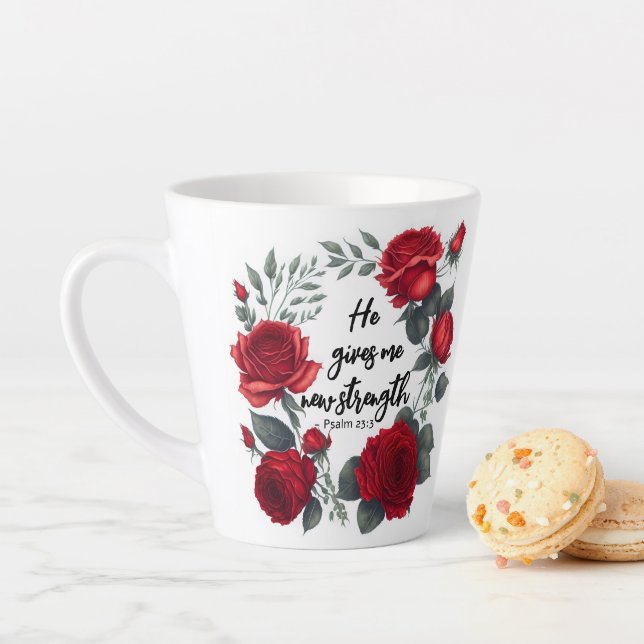 Taza De Café Latte Me Da Una Nueva Fuerza (In situ)