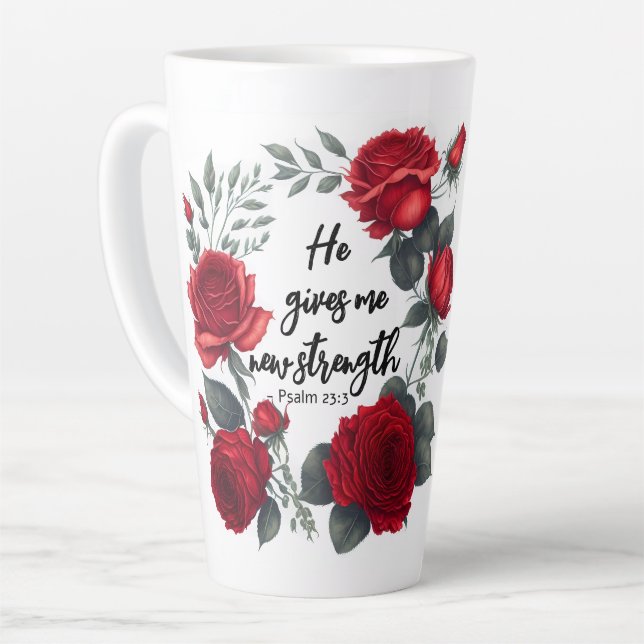 Taza De Café Latte Me Da Una Nueva Fuerza (Ángulo izquierdo)