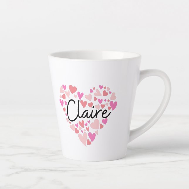 Taza De Café Latte Me encanta Claire (Derecha)