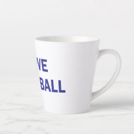 Taza De Café Latte Me encanta el fútbol