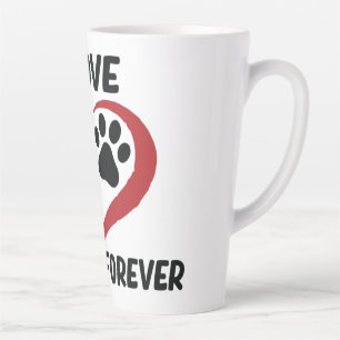 Taza De Café Latte Me encanta mi perro tirando almohada