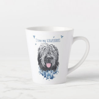 Taza De Café Latte Me encanta mi Poster de café Schapendoes Tote Bag 