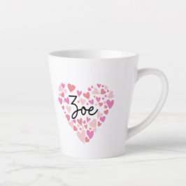 Taza De Café Latte Me encanta Zoe