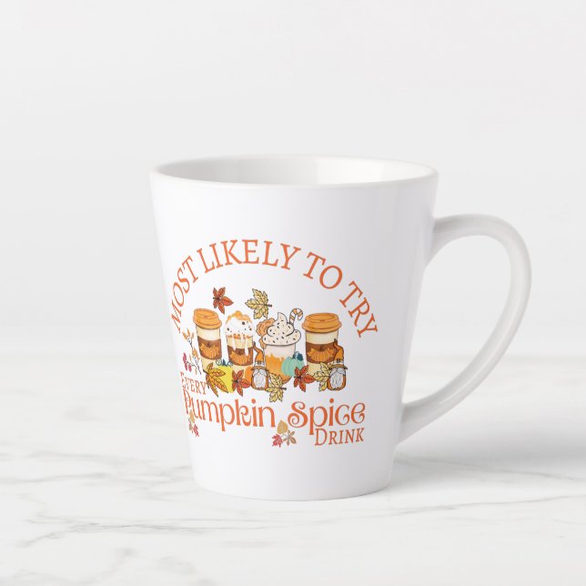 Taza De Café Latte Me encantan las bebidas de especias de calabaza (Derecha)