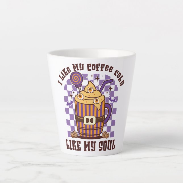 Taza De Café Latte Me Gusta Mi Café Frío (Anverso)