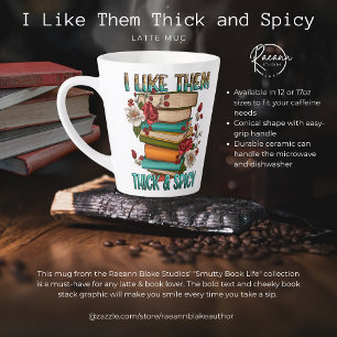 Taza De Café Latte Me Gustan Gruesos y Picantes Taza de Latte