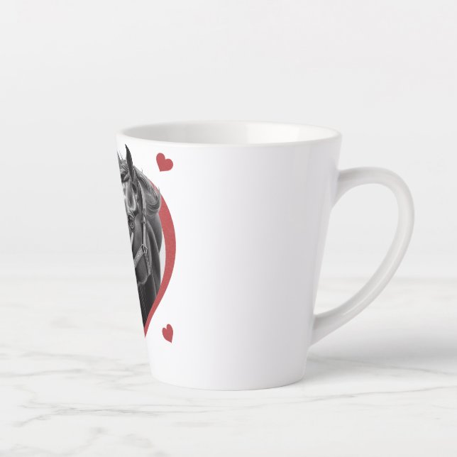 Taza De Café Latte Me gustan los caballos (Derecha)