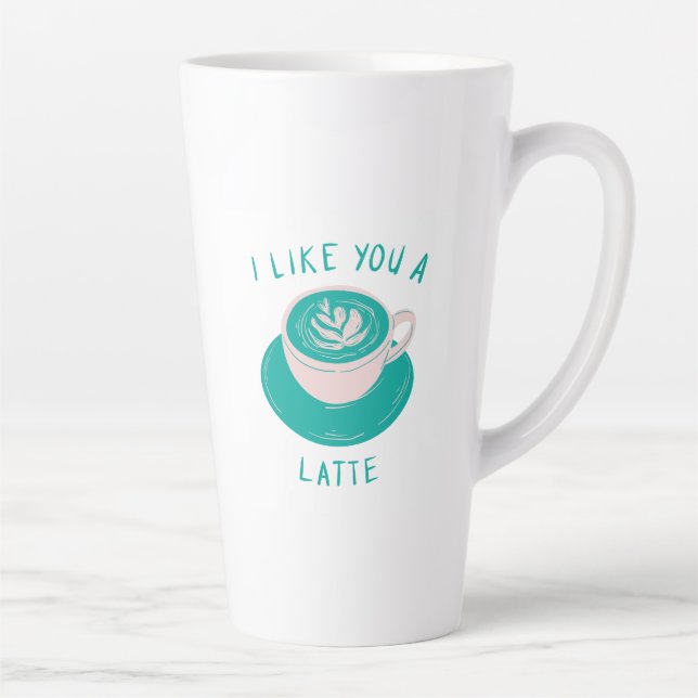 Taza De Café Latte Me Gustas Un Latte (Derecha)