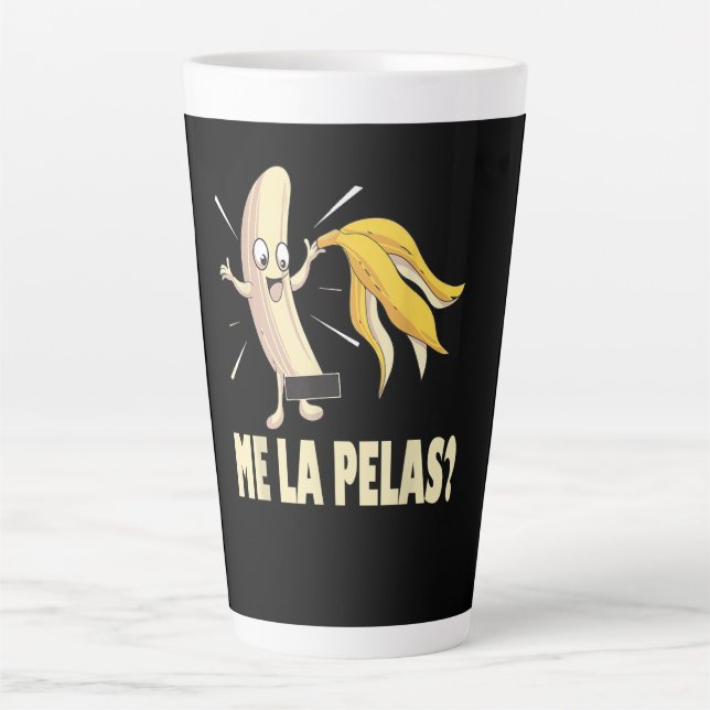 Taza De Café Latte Me La Pelas (Anverso)