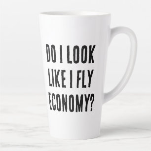 Taza De Café Latte ¿Me Parece Que Vuelo A La Economía Graciosa Cita D