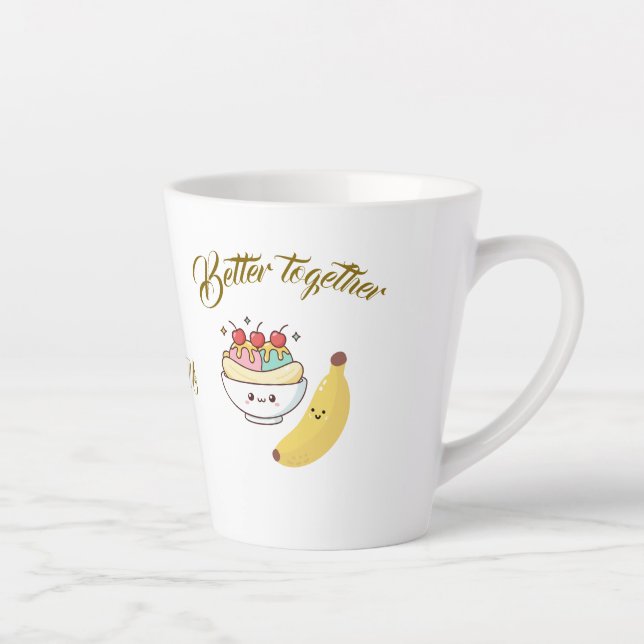 Taza De Café Latte  Meaningful Gift for Couples – Elegant Lov (Derecha)
