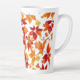Taza De Café Latte Medianoche de otoño
