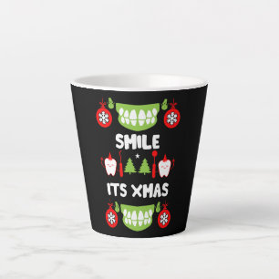 Taza De Café Latte Médica dental navidad