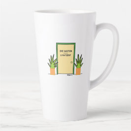 Taza De Café Latte Médica oftalmólogo oftometrista divertido