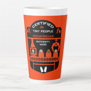 Taza De Café Latte Médico pediatra gracias regalo
