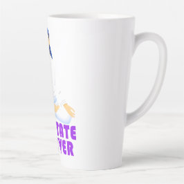 Taza De Café Latte Meditar para siempre