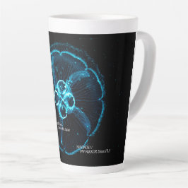 Taza De Café Latte Medusa Luna en Espacio Subacuático