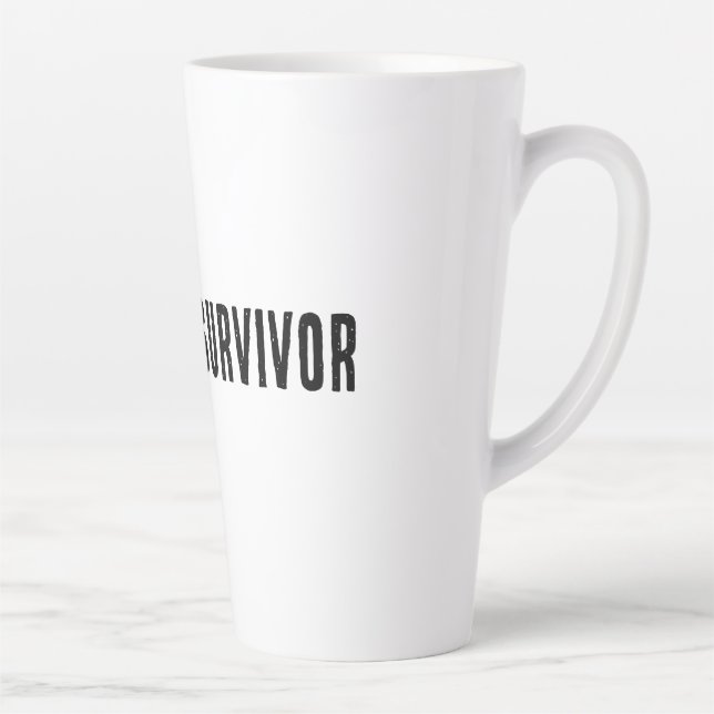 Taza De Café Latte Meeting Survivor - Meme hoodie (Derecha)