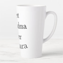 Taza De Café Latte Mejor abuela jamás nombre fecha sencillo día de la