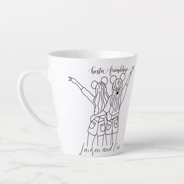 TAZA DE CAFÉ LATTE MEJOR AMIGOS LATTE MUG (Izquierda)