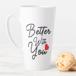 Taza De Café Latte Mejor contigo