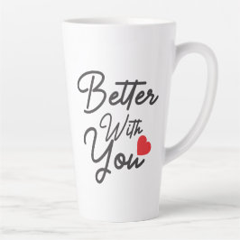 Taza De Café Latte Mejor contigo