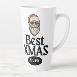 Taza De Café Latte Mejor Día de Navidad