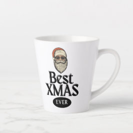 Taza De Café Latte Mejor Día de Navidad