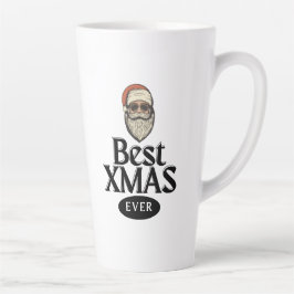 Taza De Café Latte Mejor Día de Navidad