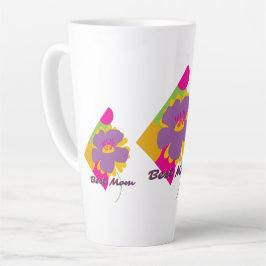 Taza De Café Latte Mejor diseño colorido y moderno para mamá