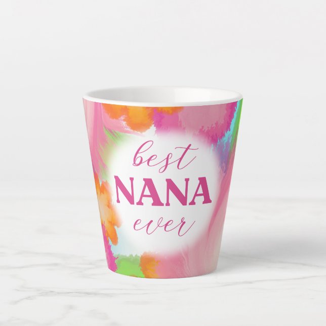 Taza De Café Latte Mejor Diseño Nana Ever-25972 (Anverso)
