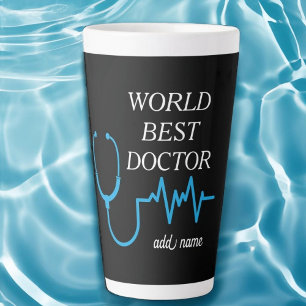 Taza De Café Latte Mejor Doctor del Mundo Apreciación Doc Más Grande 