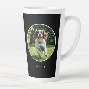 Taza De Café Latte Mejor dueño de mascota padre de perro Foto persona