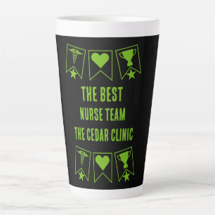 Taza De Café Latte Mejor equipo de enfermería