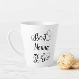 Taza De Café Latte Mejor guión cursivo de tipografía única nunca