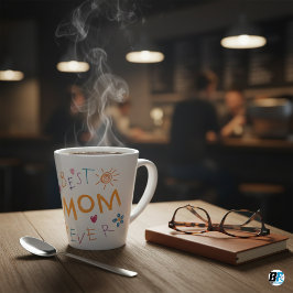 Taza De Café Latte "Mejor Mamá de la Historia" con foto de mamá, rega