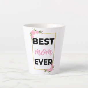 Taza De Café Latte Mejor Mamá Nunca Negra