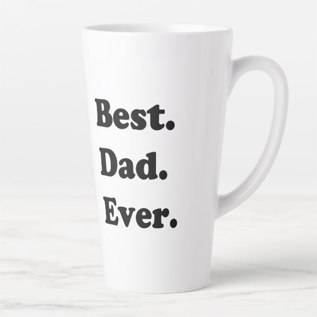 Taza De Café Latte mejor padre jamás (Derecha)