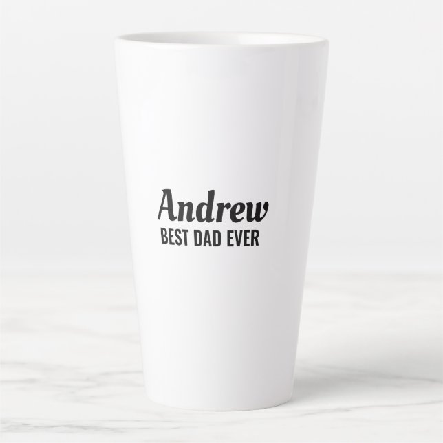 Taza De Café Latte Mejor Papá   (Anverso)