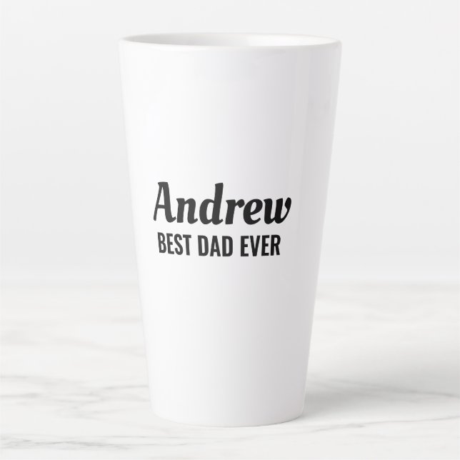 Taza De Café Latte Mejor Papá  (Anverso)