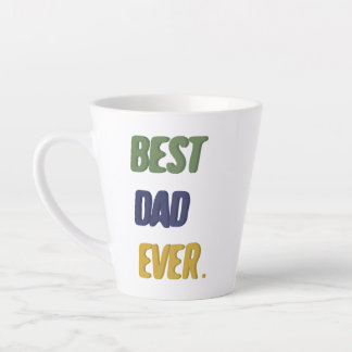 Taza De Café Latte Mejor Papá del Mundo Feliz Día del Padre Feliz Cum