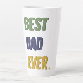 Taza De Café Latte Mejor Papá del Mundo Feliz Día del Padre Feliz Cum
