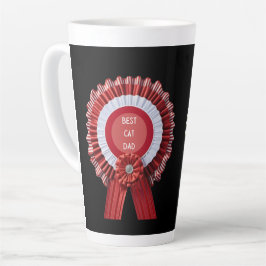 Taza De Café Latte Mejor Papá Gato Dueño de Mascota Foto Personalizad