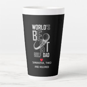 Taza De Café Latte Mejor Papá Golf del Mundo - Un regalo divertido y 