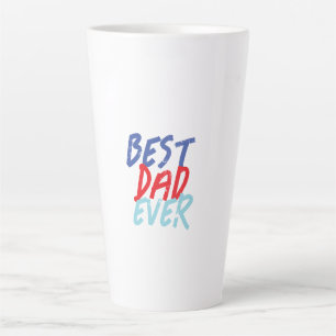 Taza De Café Latte Mejor Papa Minimalista de Guay Profesional