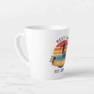 Taza De Café Latte Mejor Papá Por Día Del Padre Golf Retro